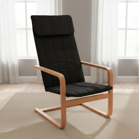 SILLÓN TELA NEGRO FLEX