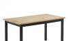 Juego de comedor 4 sillas - Madera maciza - Cruceta Negro