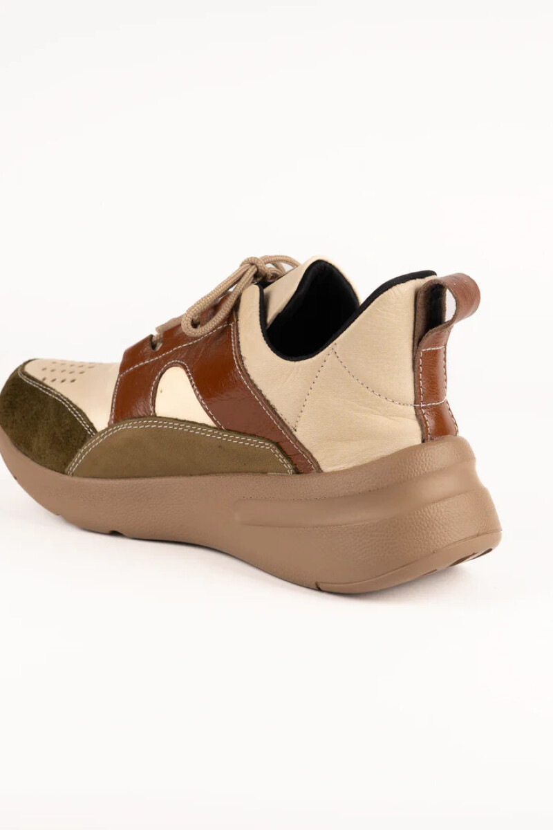 DEPORTIVO IVY Natural con Verde