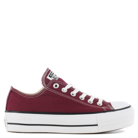 Championes Unisex Converse Ctas Plataforma Ox Bordó