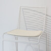 Silla De Exterior Metal con almohadón Apilable Blanco