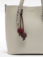Bolso Tote Con Penduro crudo