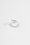 Earcuff wavy plateado