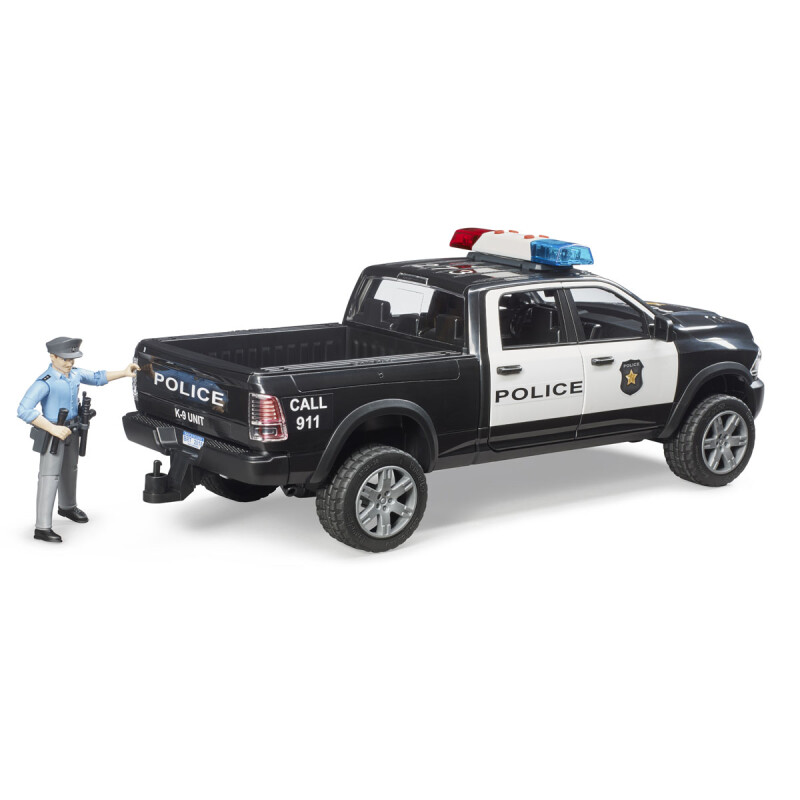 Camioneta policial RAM 2500 con agente de policía a bordo Bruder Camioneta policial RAM 2500 con agente de policía a bordo Bruder