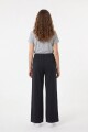 Pantalon palazzo tipo jogging liviano NEGRO