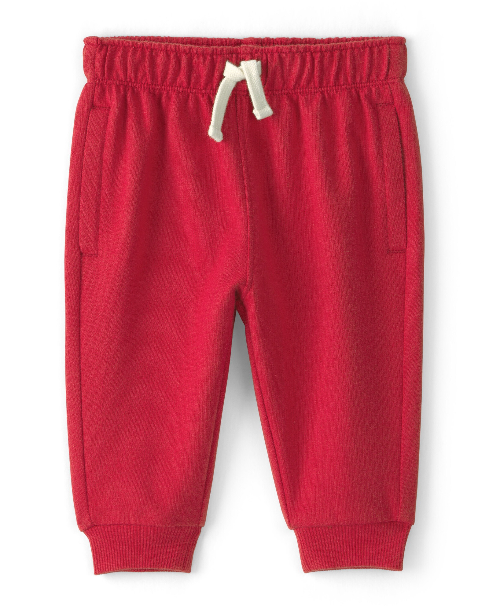 Pantalón deportivo de algodón, rojo Sin color