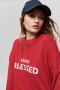 SWEATER BLESSED Rojo