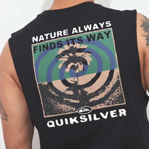 Musculosa Quiksilver Upside Down - Negro Musculosa Quiksilver Upside Down - Negro