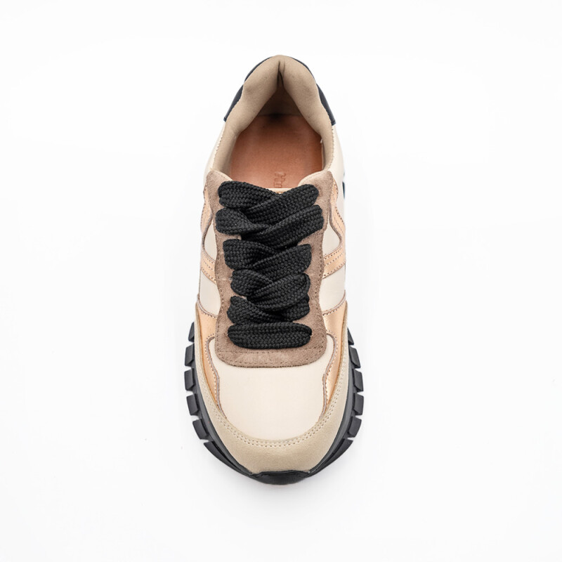 ZAPATILLA CUERO DAMA COLOR GRIS SUELA SINTETICA GRIS CLARO