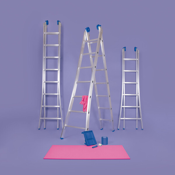 ESCALERA ALUMINIO EXTENSIBLE 2X8 ESCALERA ALUMINIO EXTENSIBLE 2X8