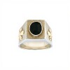 Anillo Mesa-Plata y Oro-Piedra Onix-AN5173 conpiedra