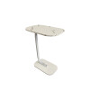 Mesa auxiliar Lumax de arrime MDF símil mármol para living Mesa auxiliar Lumax de arrime MDF símil mármol para living