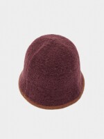 Sombrero Bucket De Punto burdeos