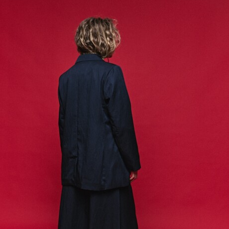 BLAZER LISSE MARINO Azul Marino