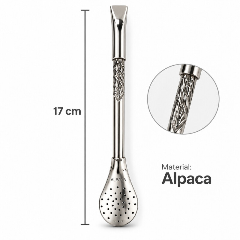 Bombilla de Alpaca Fina 17cm Opción 3
