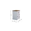 Mesa de luz 1 puerta 1 cajón - Linea mexicana Blanco