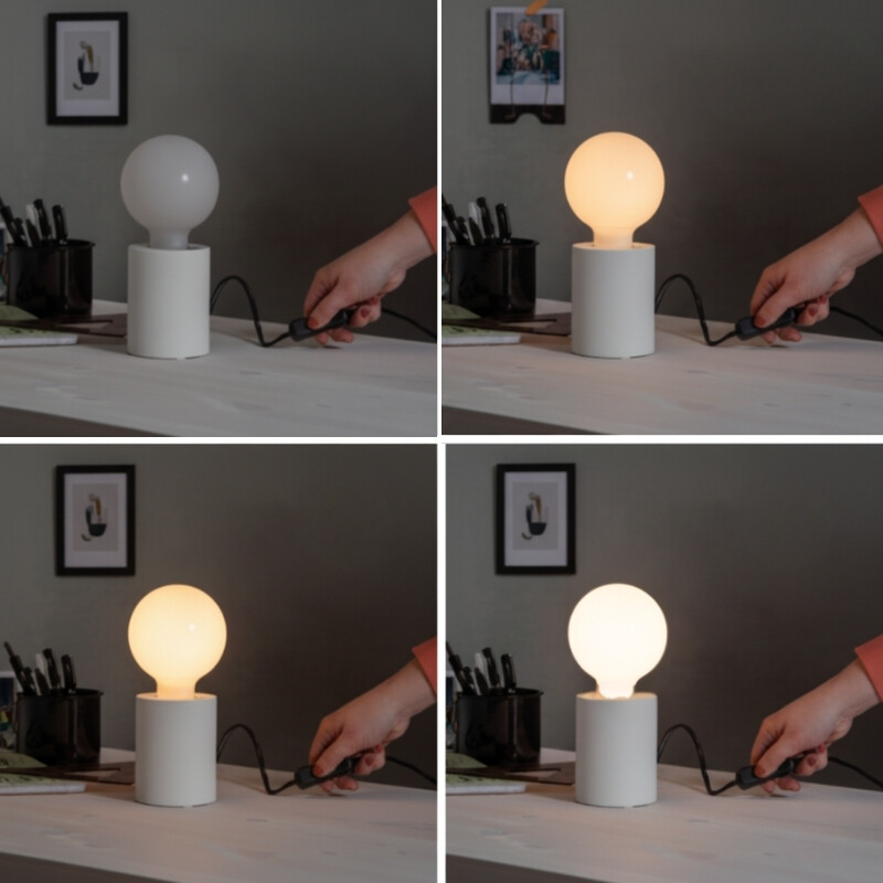 LAMPARA LED G80 GLASS 4 NIEVELES 8W Lámpara LED G80 Glass 4 niveles Dimerizable 8W 2700K