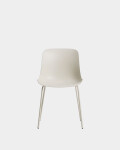 Silla Altea beige y patas de acero con acabado beige