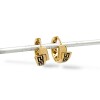 Caravanas aros Greca de oro - Oro bajo - Sin piedra- CA8160 sinpiedra