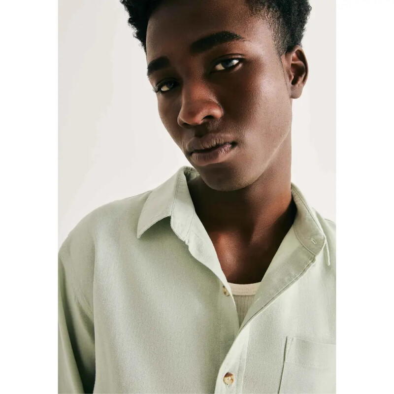CAMISA MASC VERDE CLARO