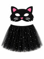 DISFRAZ CAT 2PCS NEGRO