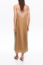 VESTIDO LENCERO Caramelo