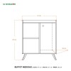 Aparador Bargueño Buffet Living Premium averiro blanco Aparador Bargueño Buffet Living Premium Averiro Blanco