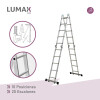 Escalera Andamio Lumax 20 Escalones SIN CHAPONES Escalera Andamio Lumax 20 Escalones SIN CHAPONES