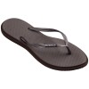 Sandalias Havaianas Slim Point FC Mujer Gris Café