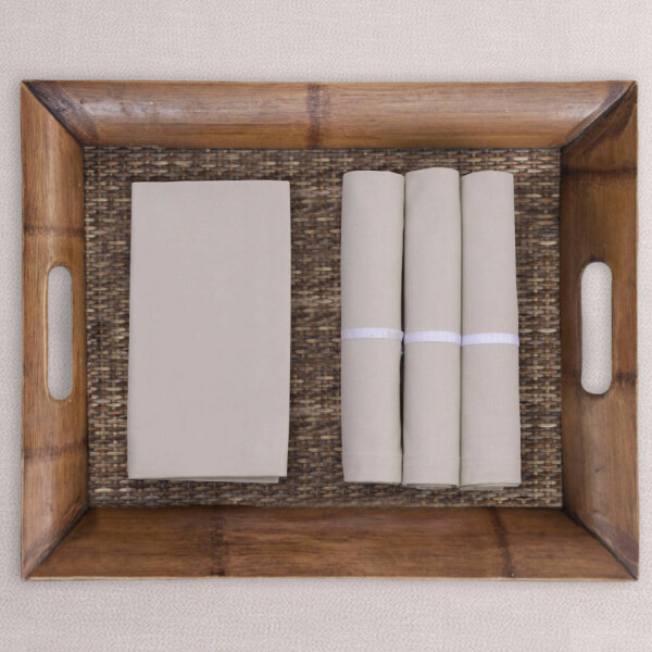 Set x4 Servilletas Beige