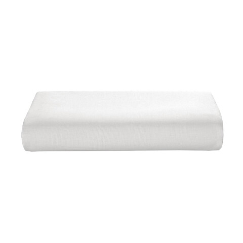Sábana Ajustable 1 Plaza 130 Hilos Dohler 100% Algodón BLANCO