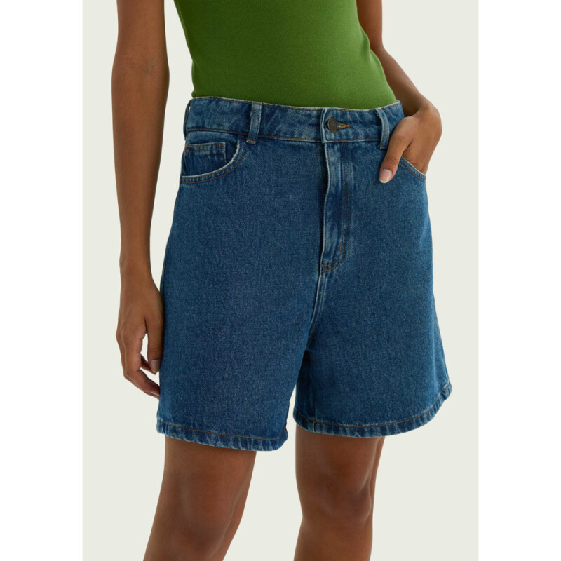 SHORTS FEM AZUL ESCURO