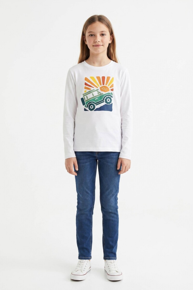 Camiseta manga larga BLANCO