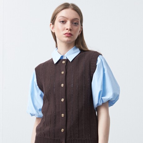 CHALECO MELT Chocolate