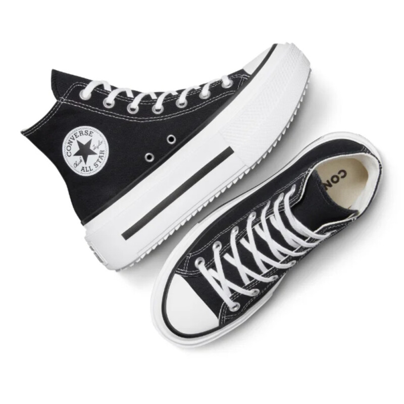 CHUCK TAYLOR ALL STAR LIFT DOUBLE STAC BLACK/BLACK/WHITE