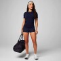 Polo Manga Corta Feather Tech Mujer Deep Navy