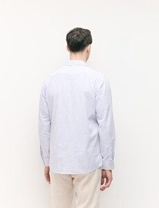 012733 CAMISA CLOQUE WILL Gris/blanco