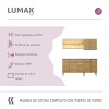 Mueble de cocina completo 169cm rústico Rustico