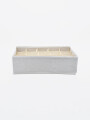 CAJA ORGANIZADORA ROPA INTERIOR 15 ESPACIOS CRUDO