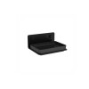 JABONERA C/BASE PLASTICA EXTRAIBLE NEGRO MATE Jabonera C/base Plastica Extraible Negro Mate