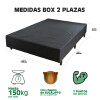 Conjunto Sommier 2 Plazas Levane 18 De Petra Con Box Conjunto Sommier 2 Plazas Levane 18 De Petra Con Box