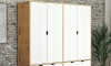 Ropero 4 puertas 4 Cajones - Linea Dublin Blanco
