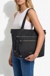 Shopper con cierres negro