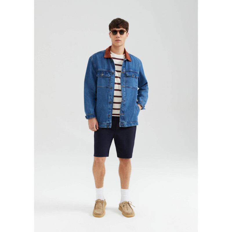 BERMUDA MASC AZUL MARINO