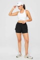 Top No-Bounce High Impact Sports Bra Mujer Classic White/Black