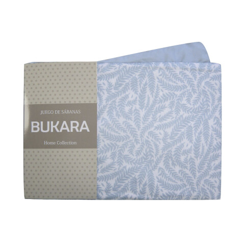 Juego Sábanas 1 Plaza Bukara 100% Microfibra 256-2