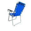 Silla plegable aluminio nacional Azul