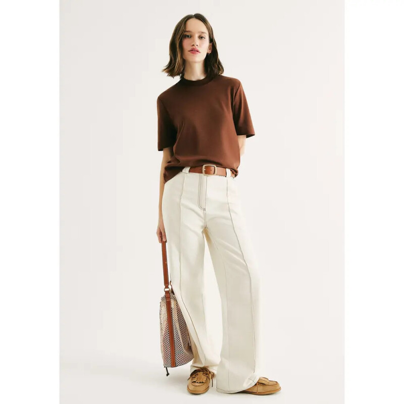 BLUSA MM FEM MARROM ESCURO