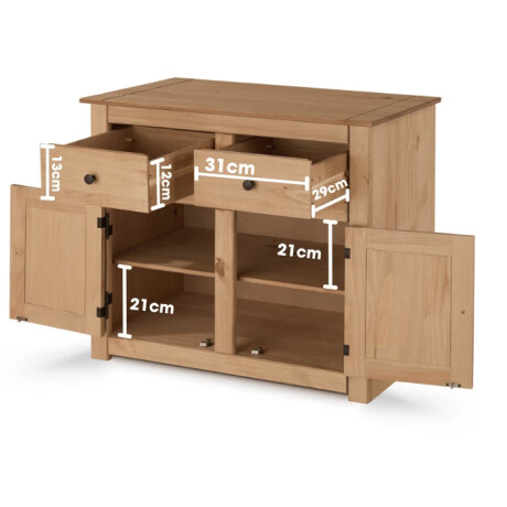 APARADOR BUFFET DE MADERA MACIZA TARUMA2 CAJONES Y 2 PUERTAS – DISEÑO CLÁSICO APARADOR BUFFET DE MADERA MACIZA TARUMA2 CAJONES Y 2 PUERTAS – DISEÑO CLÁSICO