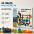 Juego de Construcción Magnético 96 Piezas Azul 1